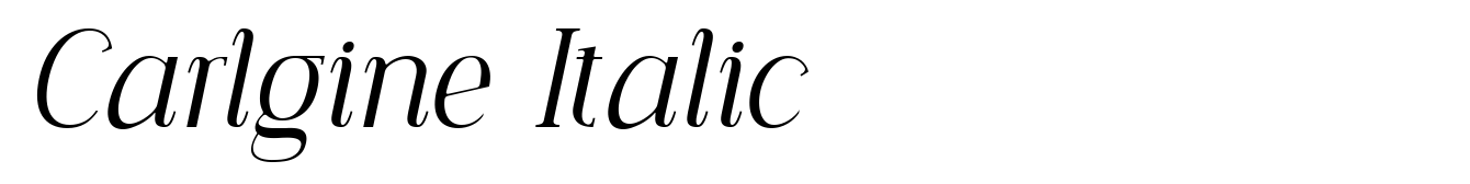 Carlgine Italic